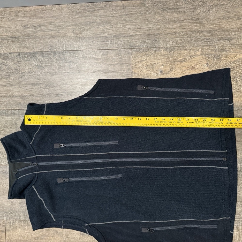 Kuhl Mens XL Navy Blue Interceptr Vest‎ Full Zip Fleece Outdoor Hiking Pockets - Picture 7 of 8